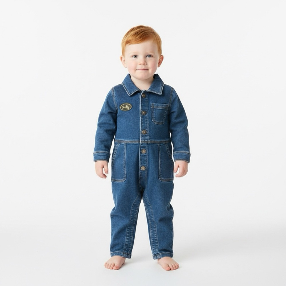 Carter’s Denim Blue Baby Overalls